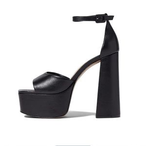 NEW Schutz Elsie Platform Heels - Size 9.5 - Black Color